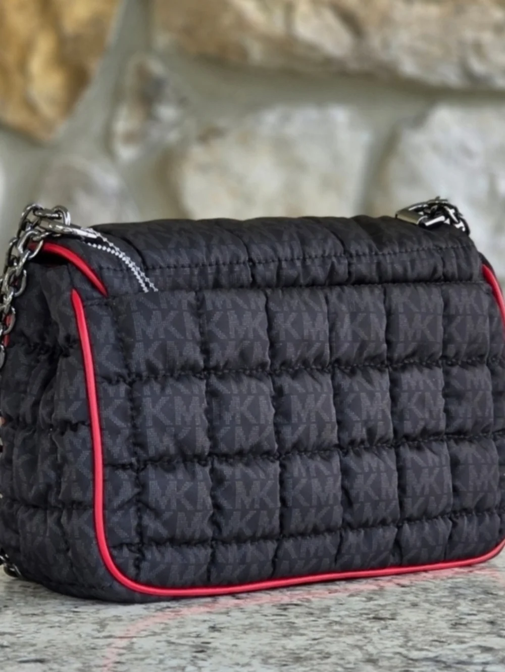 Michael Kors Soho 100% Quilted Nylon Shoulder/Crossbody Bag